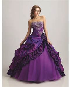 purple wedding dress