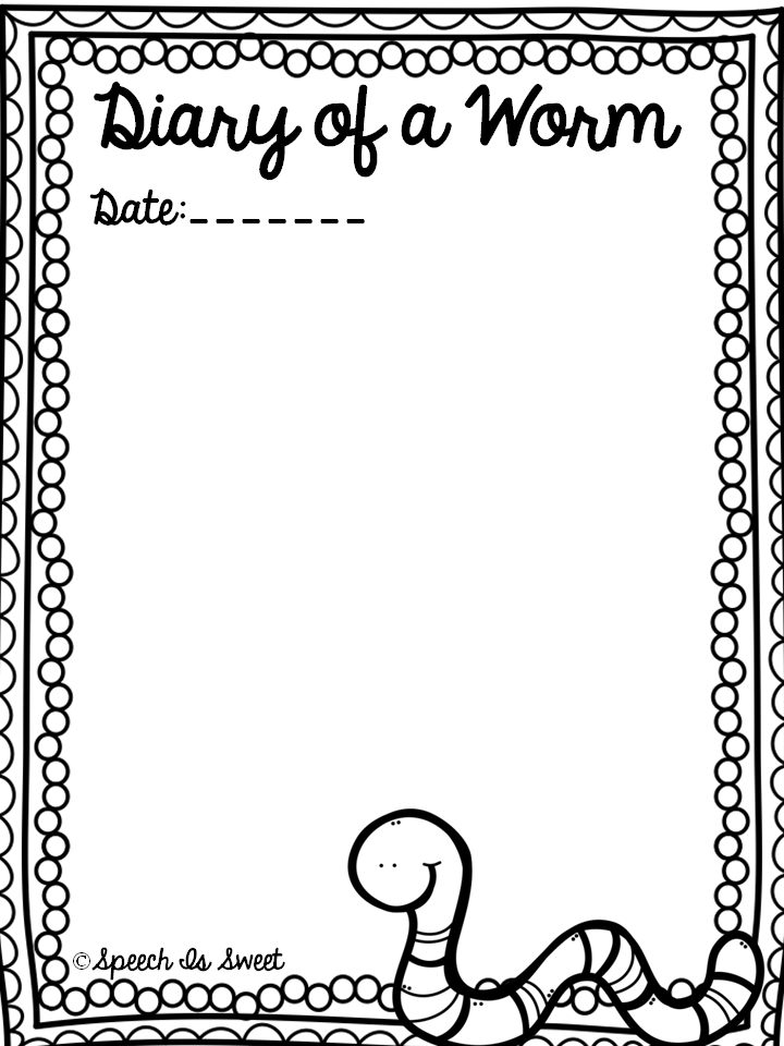 Diary of a Worm (Plus Freebie!) - Speech is Sweet