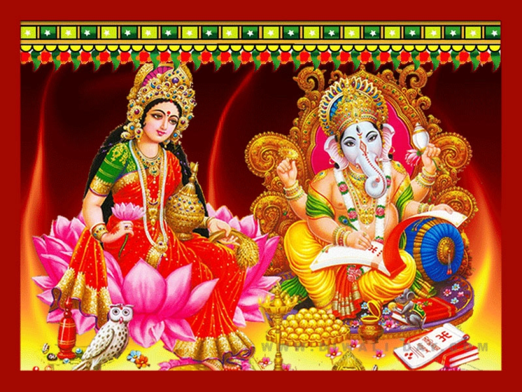 Lakshmi And Ganesha