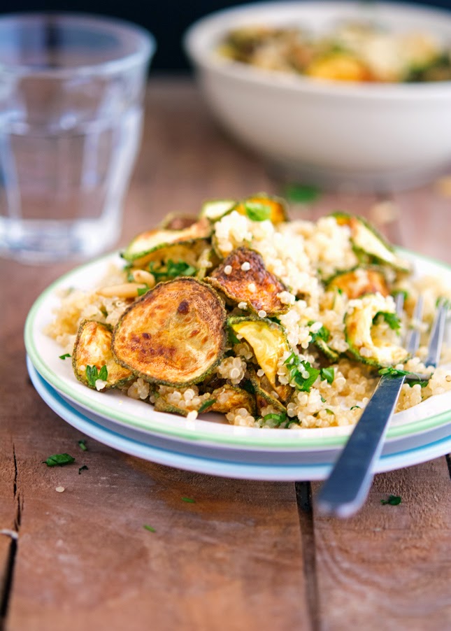 The Iron You Zucchini Chip, Mint and Quinoa Salad with LemonParsley