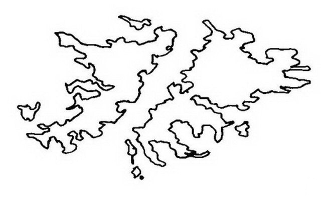 Mapa Mudo De Islas Malvinas