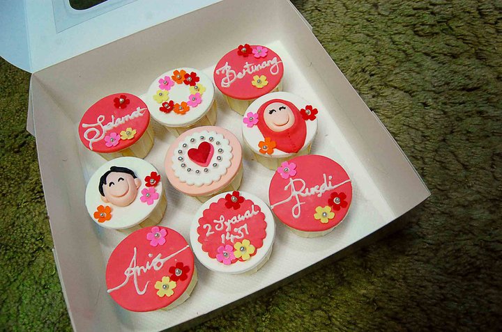 Contoh Contoh Cuppies Hantaran Pertunangan 9 pcs (medium size) 