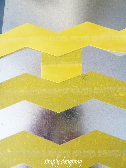 DIY Chevron Magnetic Bulletin Board | includes a full tutorial on how to create this project | from Simply Designing | #diy #chevron #organization DIY Chevron Magnetic Bulletin Board | includes a full tutorial on how to create this project | from Simply Designing | #diy #chevron #organization