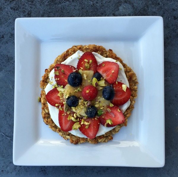 Me and My Pink Mixer Healthy Oat and Fruit Pizza for One