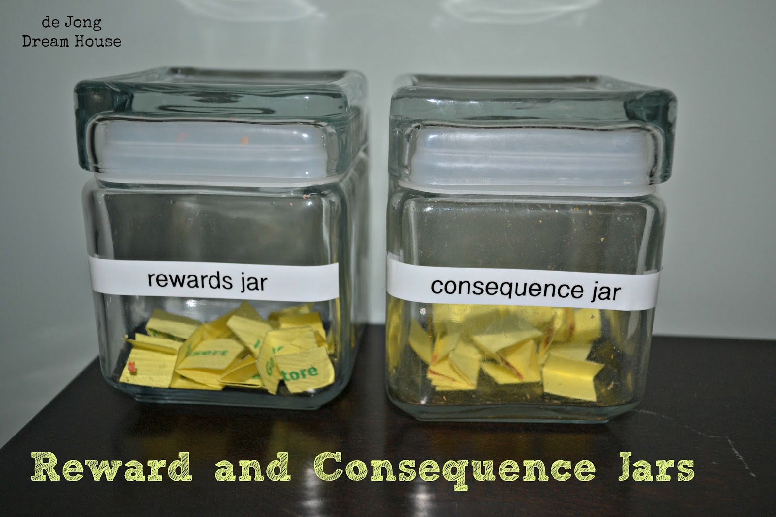 de Jong Dream House Reward and Consequence Jars
