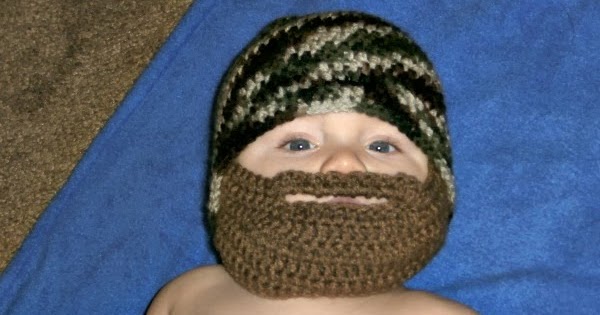 Tracys Crochet Bliss: FREE Pattern-Bearded Baby Beanie