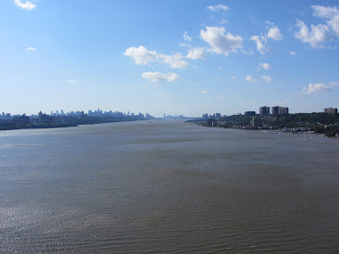 The Hudson river and New York city