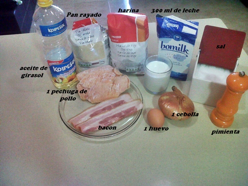 Las recetas de nessa CROQUETAS DE POLLO Y BACON