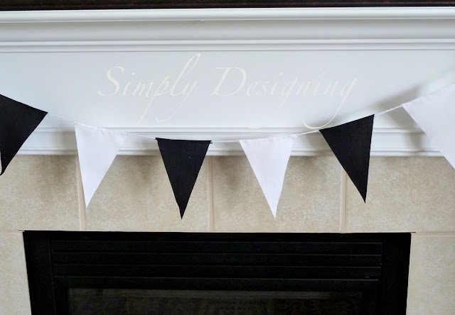 Banner01 | The Big Fast Car Race Party : Black and White Pennant Banner | 5 |