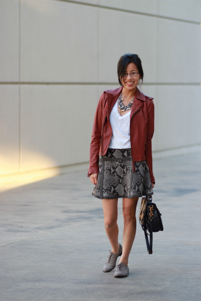 red leather jacket joie ailey