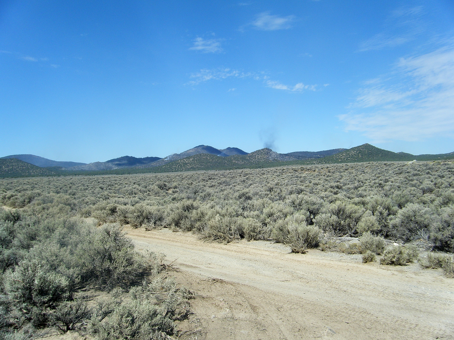 High Desert Flier Chestnut fire, Gabbs, Nevada