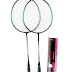 Badminton Racket Set of 2 And pack of 10 Shuttle Box @ just Rs.279