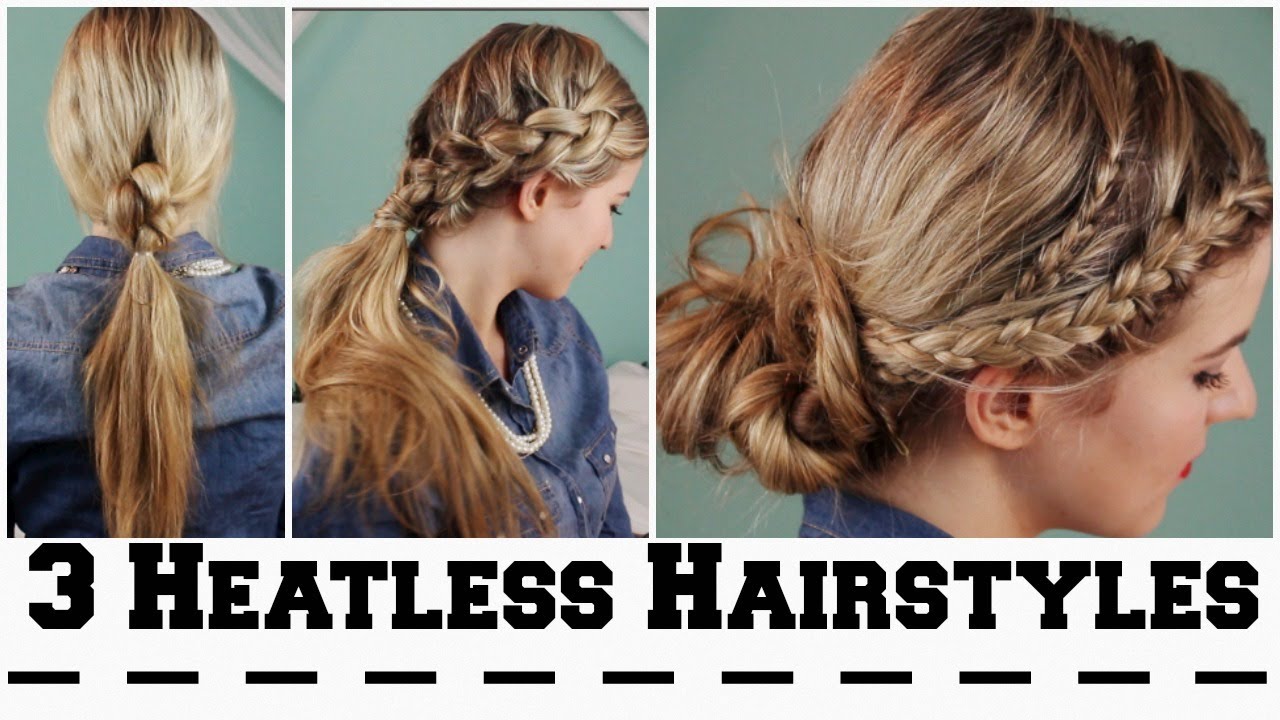 Simple Fall Hairstyle 3 Heatless Hairstyles For Fall