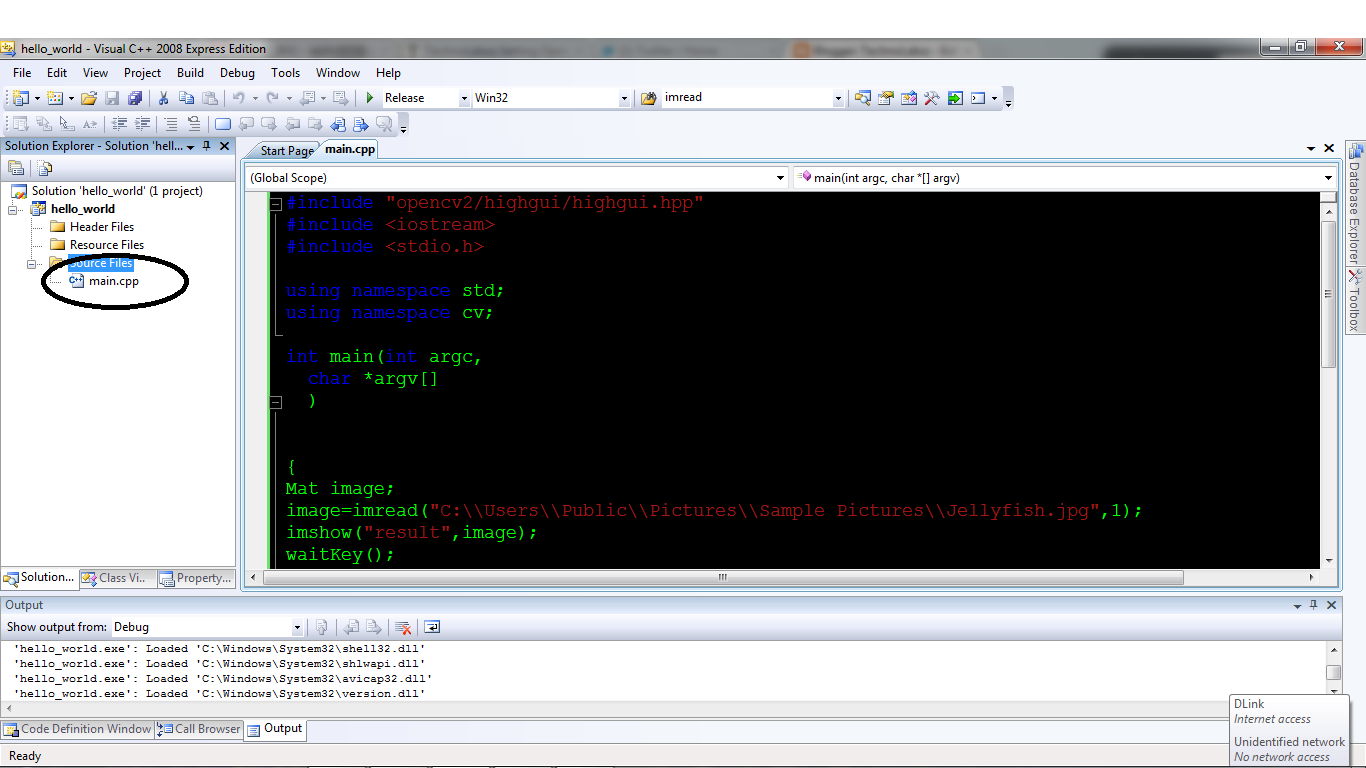 Technolabsz Setting Opencv 2 3 1 On Vs2008 And 2010