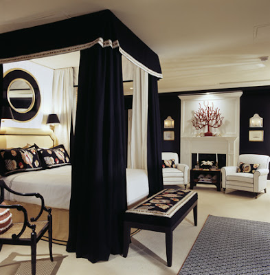 Setting for Four: Black Bedroom