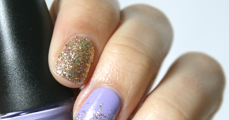 1. Purple and Gold Glitter Nails - wide 8