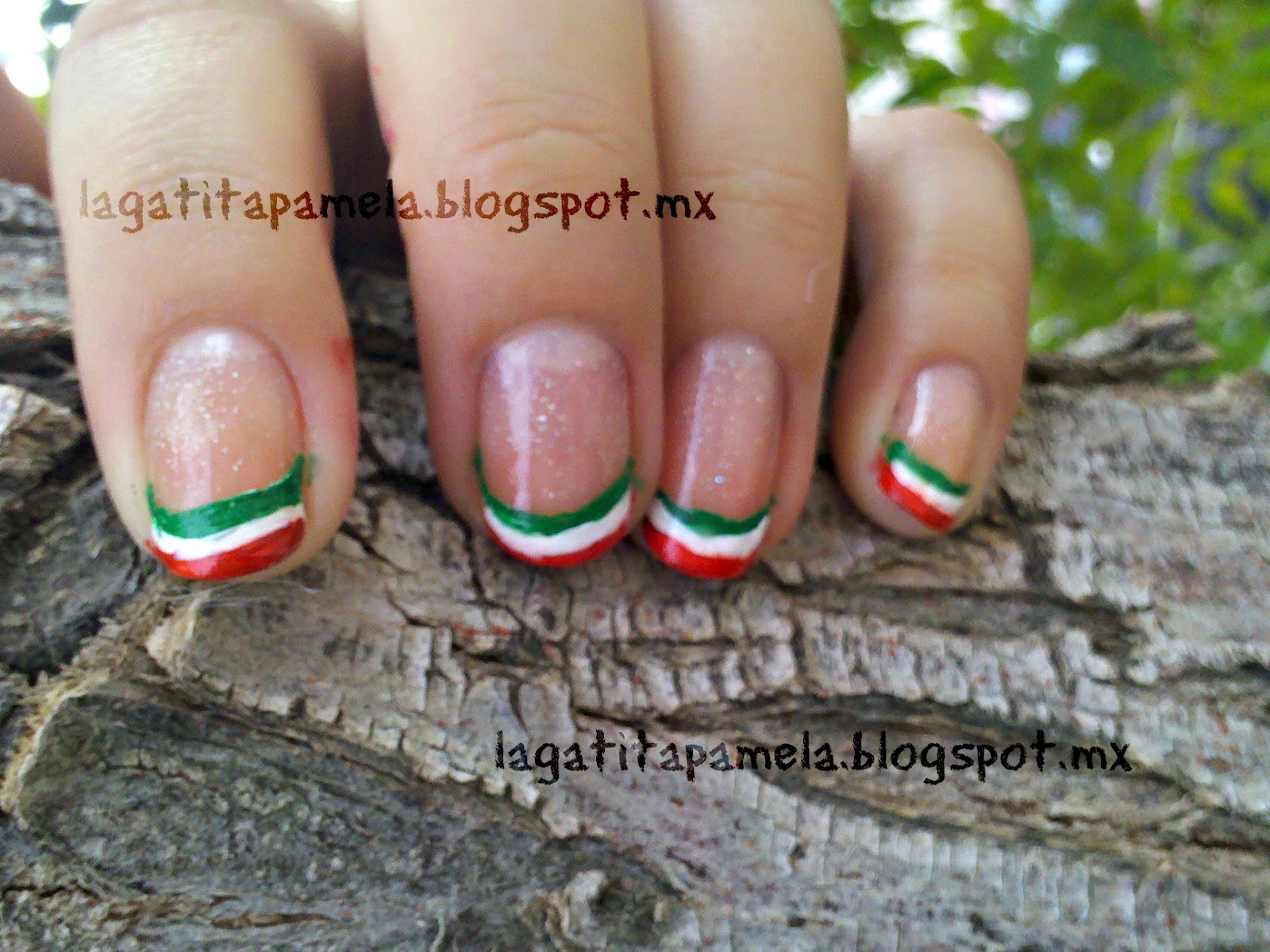Pamela's Nails uñas muy mexicanas! Dia de la independencia en México!!!