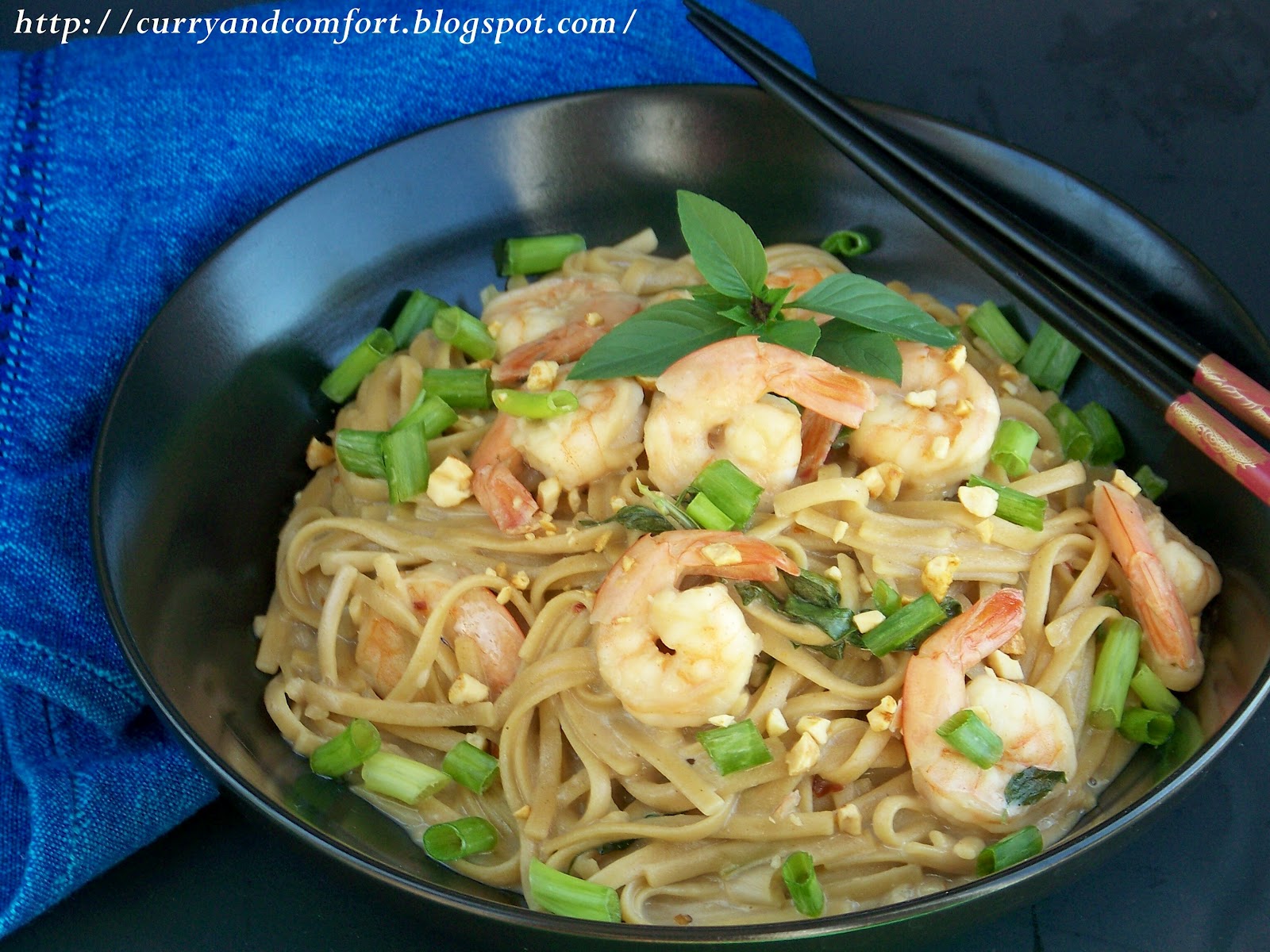 Kitchen Simmer Thai Peanut Noodles with Shrimp