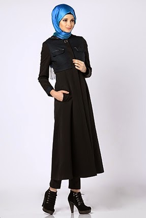 Hijab World Fashion Women Hijab Trend 2014 Doqu Doque Tunic Dresses 2015 Collection The New Season Off Doque Lady Dress Models