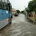 Centro de Mérida queda inundado tras fuerte lluvia