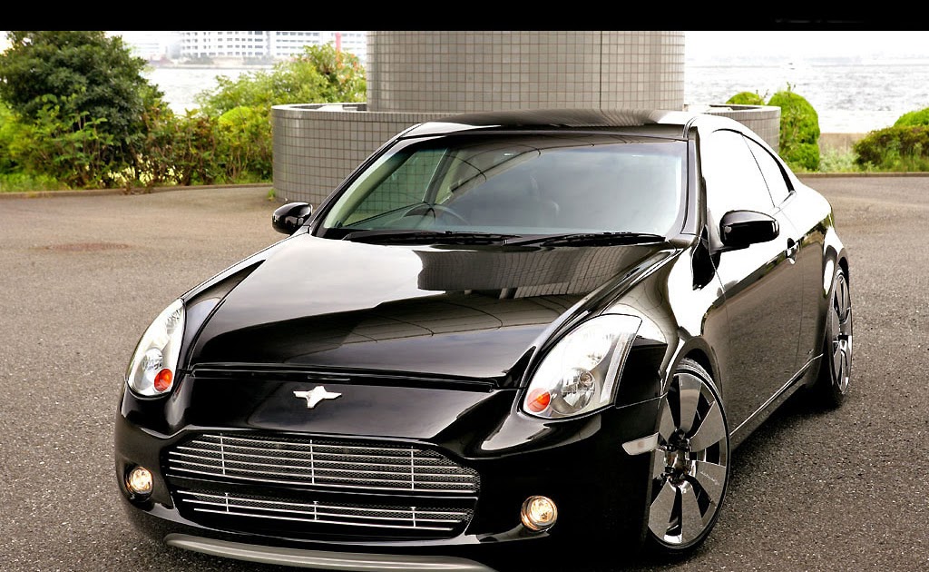 Infiniti G35 Skyline Tuning Black Metal Wallpapers Carros
