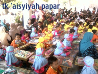 tk 'aisyiyah papar kediri lomba mewarnai gugus happy papar utara, kawedanan