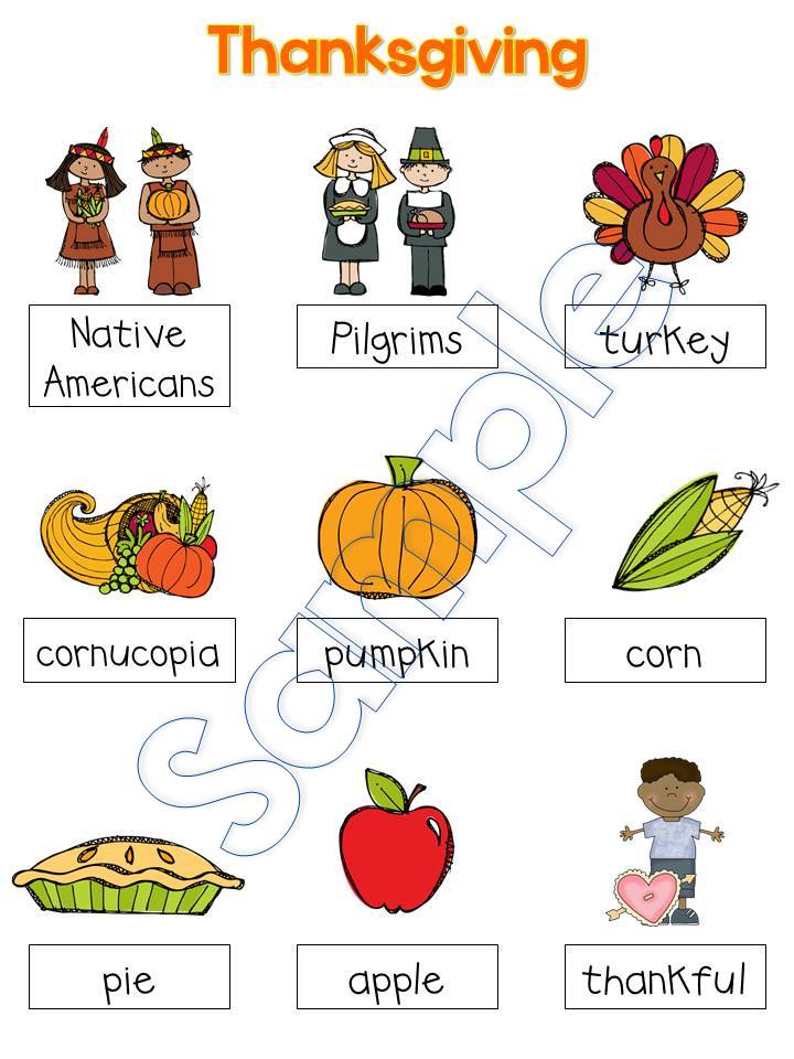 Printables Vocabulary Words For Kindergarten With Pictures preschool vocabulary words for kindergarten 39 s thanksgiving kindergarten
