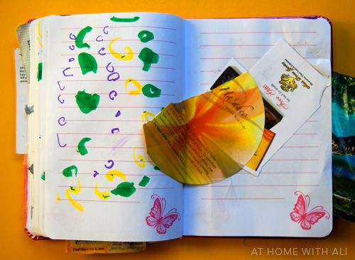 Weekly Calendar Plus Journaling Page Sketchbook Journaling