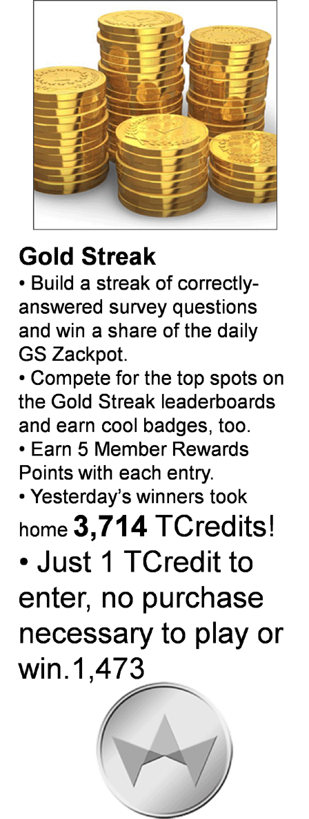 Gold Streak for you!