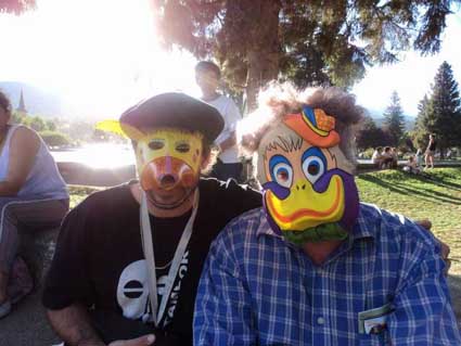 El grupo La Barca participando del carnaval 2011 de El Bolsón