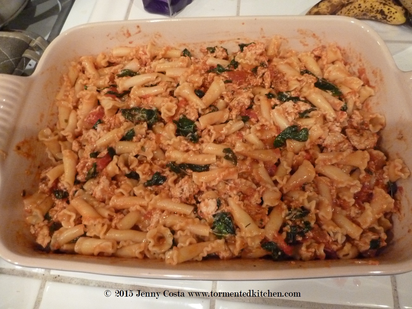 Turkey Kale Pasta Bake