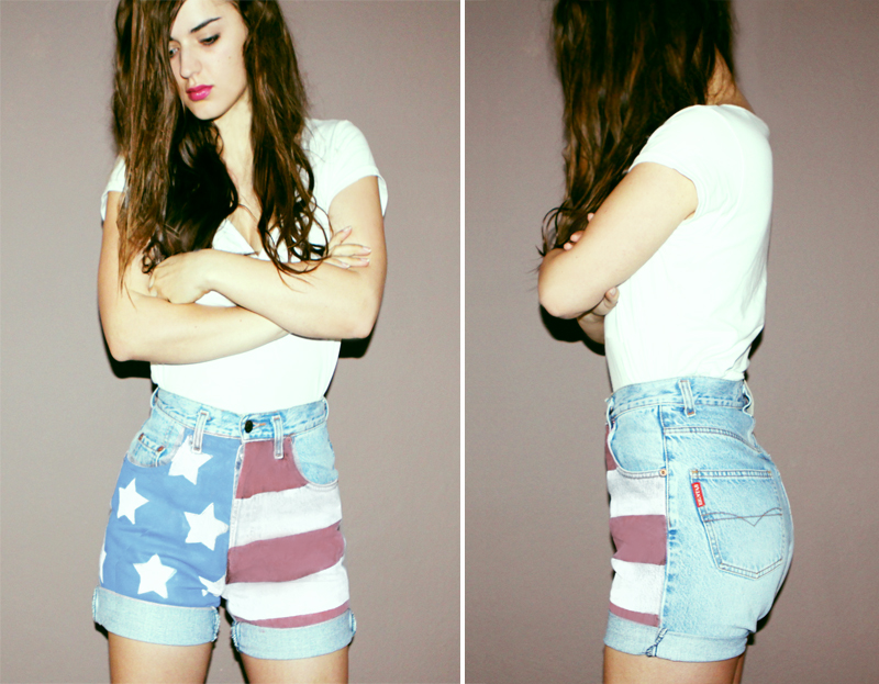 american flag shorts