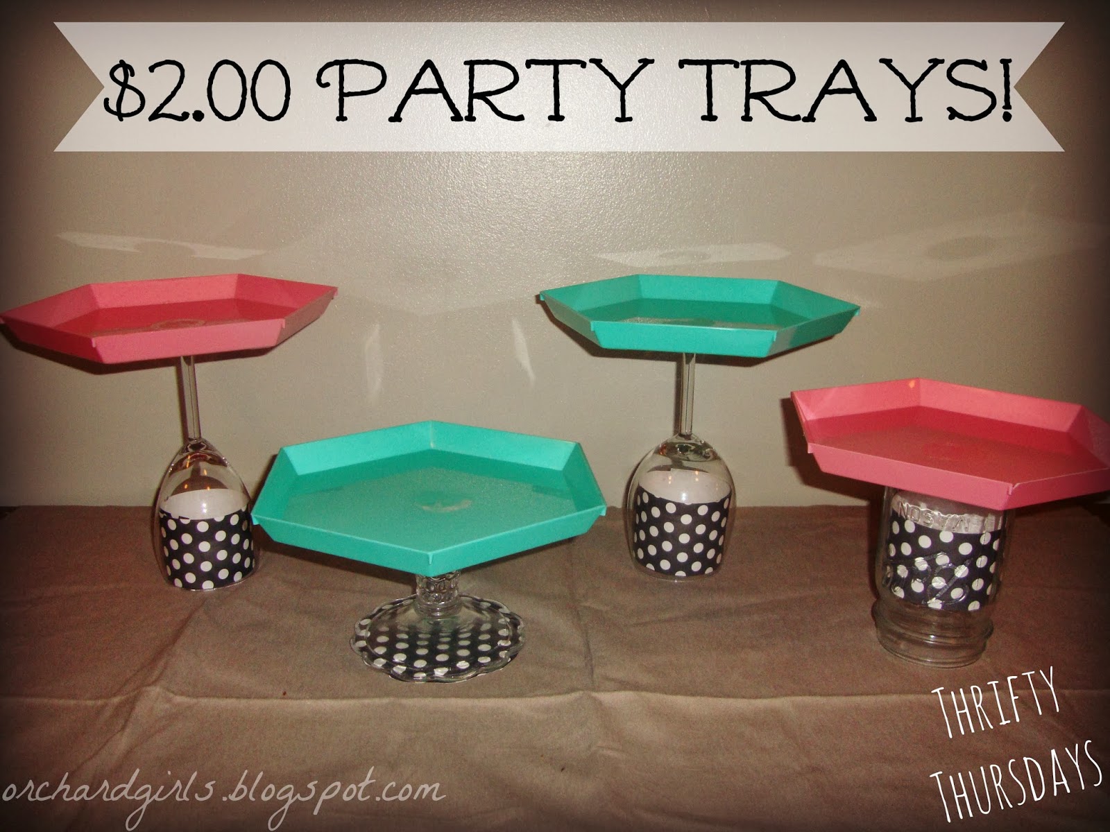 Orchard Girls Cute 2.00 DIY Party Trays!