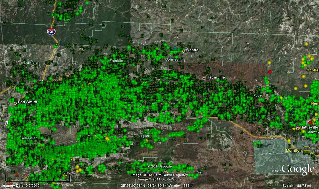 BR's Green Have you seen the maps showing the fracking in