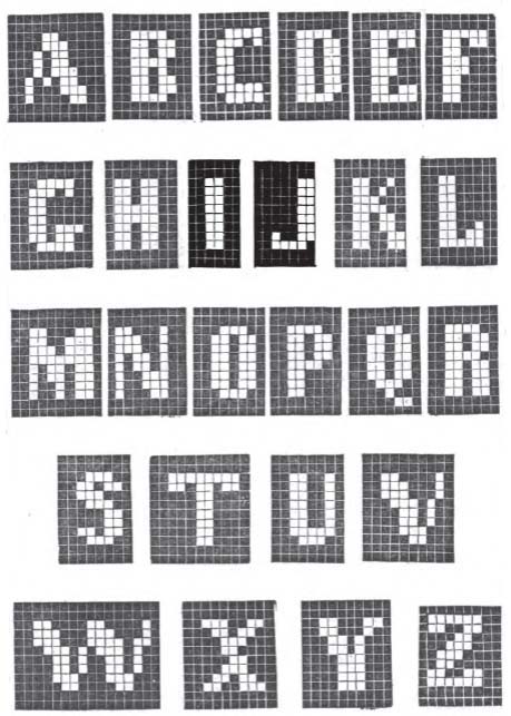 1858crochetalphabetjpg Images Frompo Alphabet letters perler stitch bead pattern cross fonts