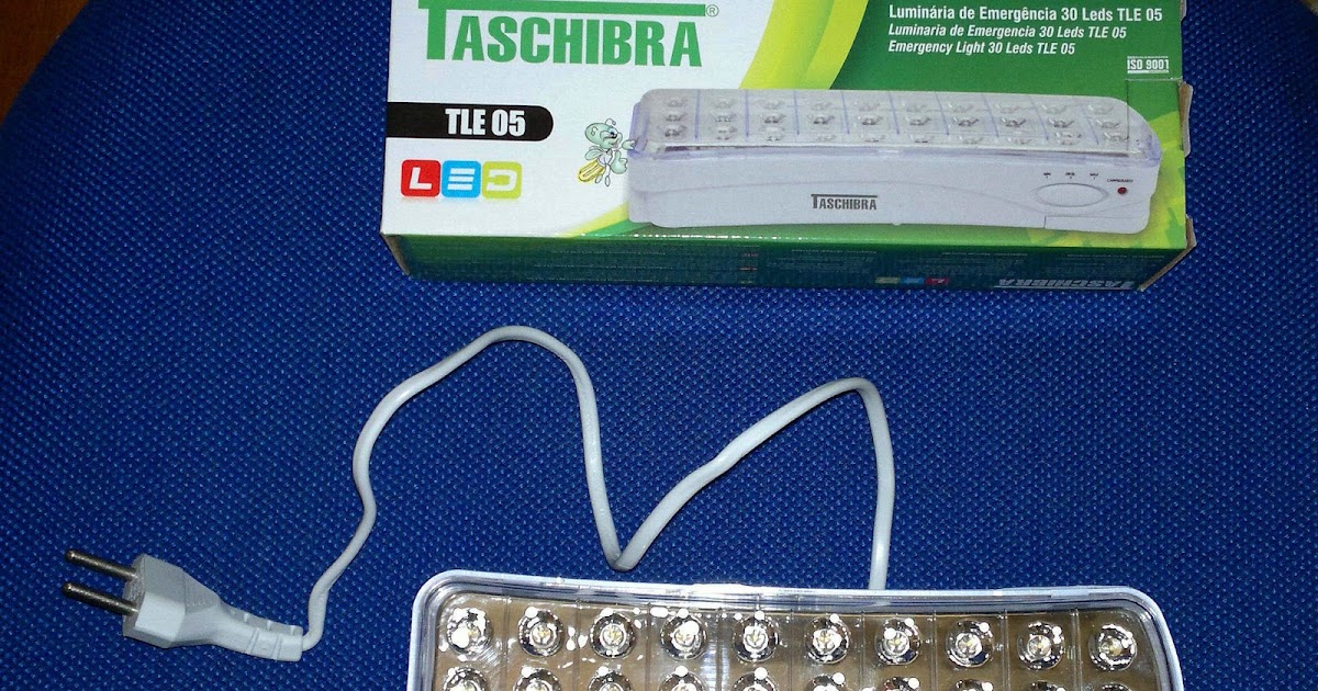 Dicas do Gilson Eletricista Luminária de emergência Taschibra TLE 05