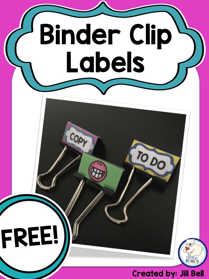 Clearly Primary My "Must Have" Supplies for Back To School Binder Clips