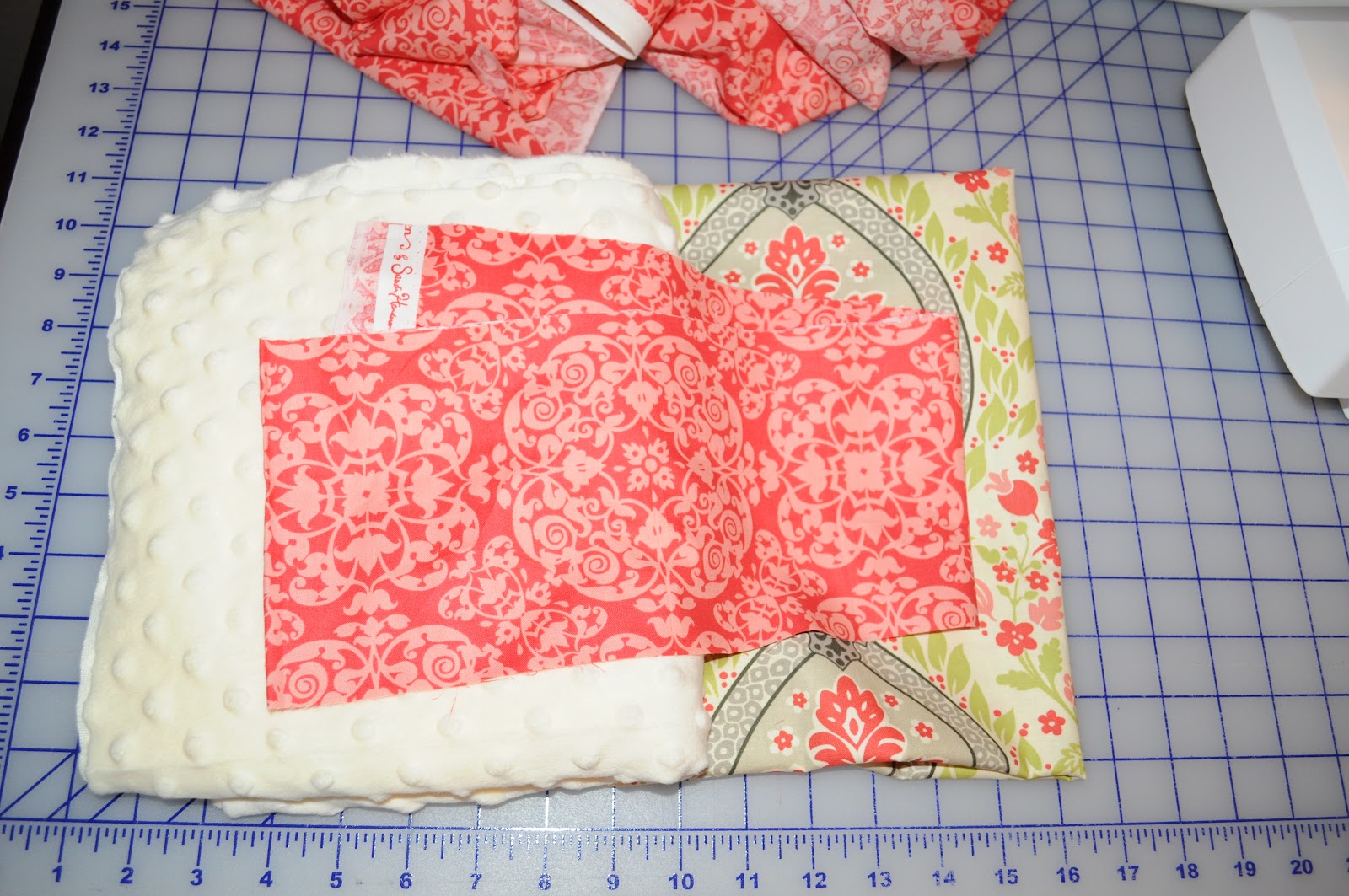 The Little Fabric Blog Ruffled Minky Blanket Tutorial