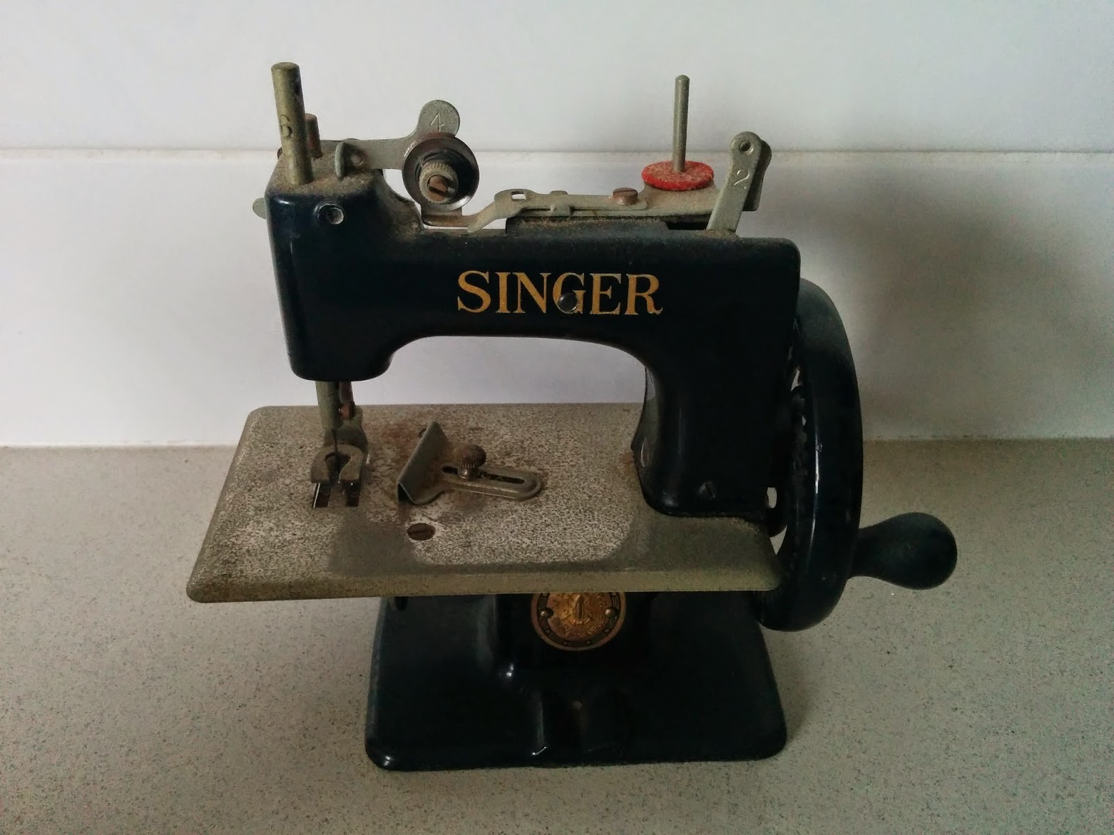 me and my 2 guys vintage children's sewing machines