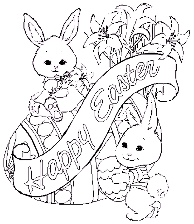 13 Cute Easter Coloring Pages