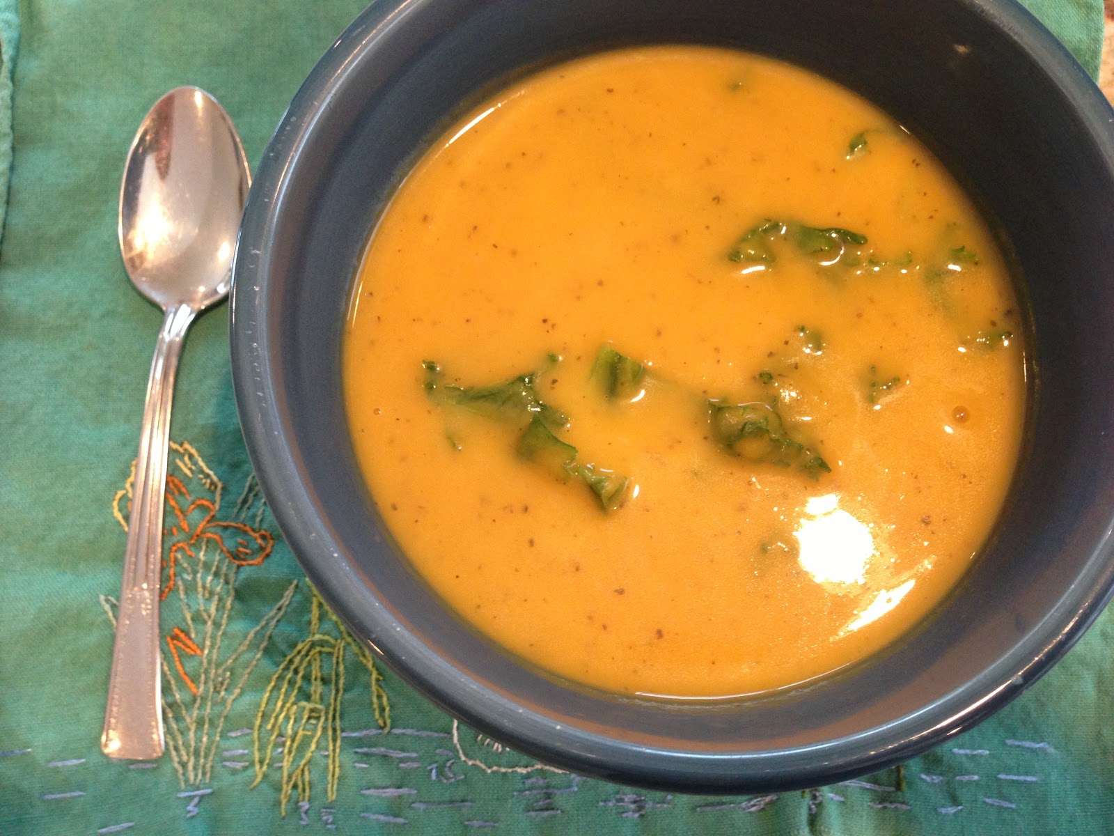 my second love... Butternut Coconut Kale Soup