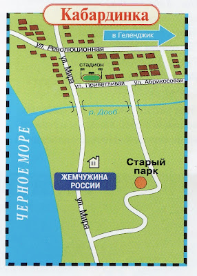 Кабардинка, Старый парк, карта