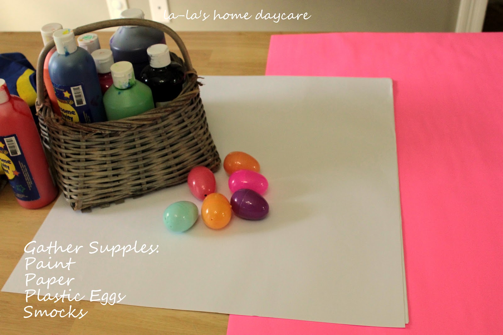 LaLa's Home Daycare Plastic Egg Painting