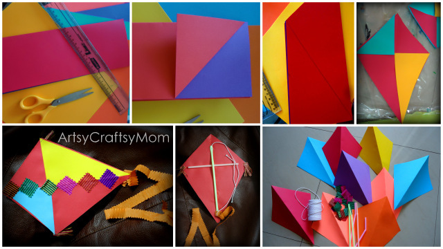 How To Make Kite With Chart Paper