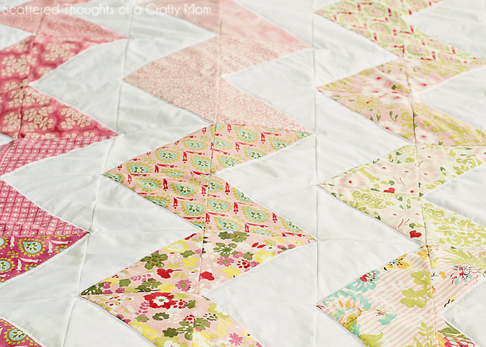 Chevron Quilt (the easy way...) Scattered Thoughts of a Crafty Mom