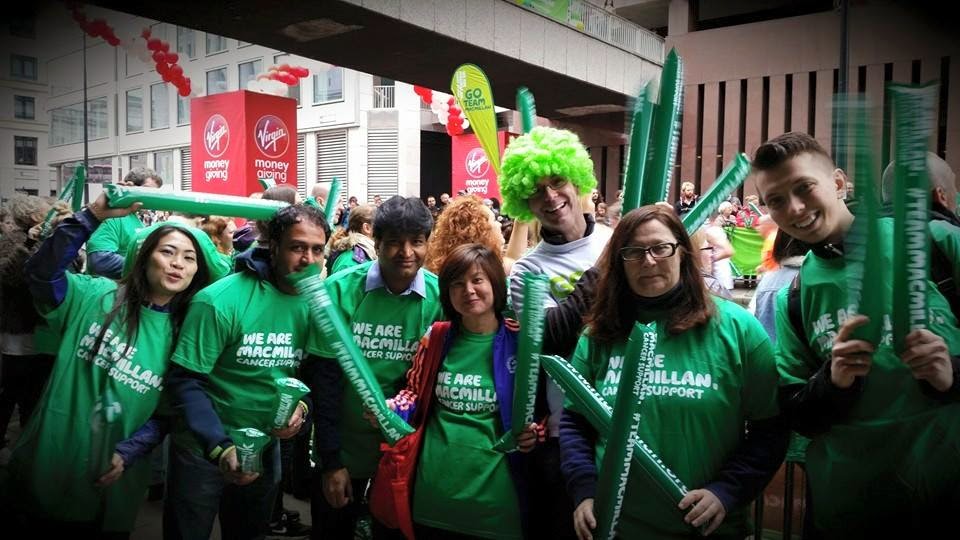 Volunteering for MacMillan Cancer Support  - London Marathon 2015