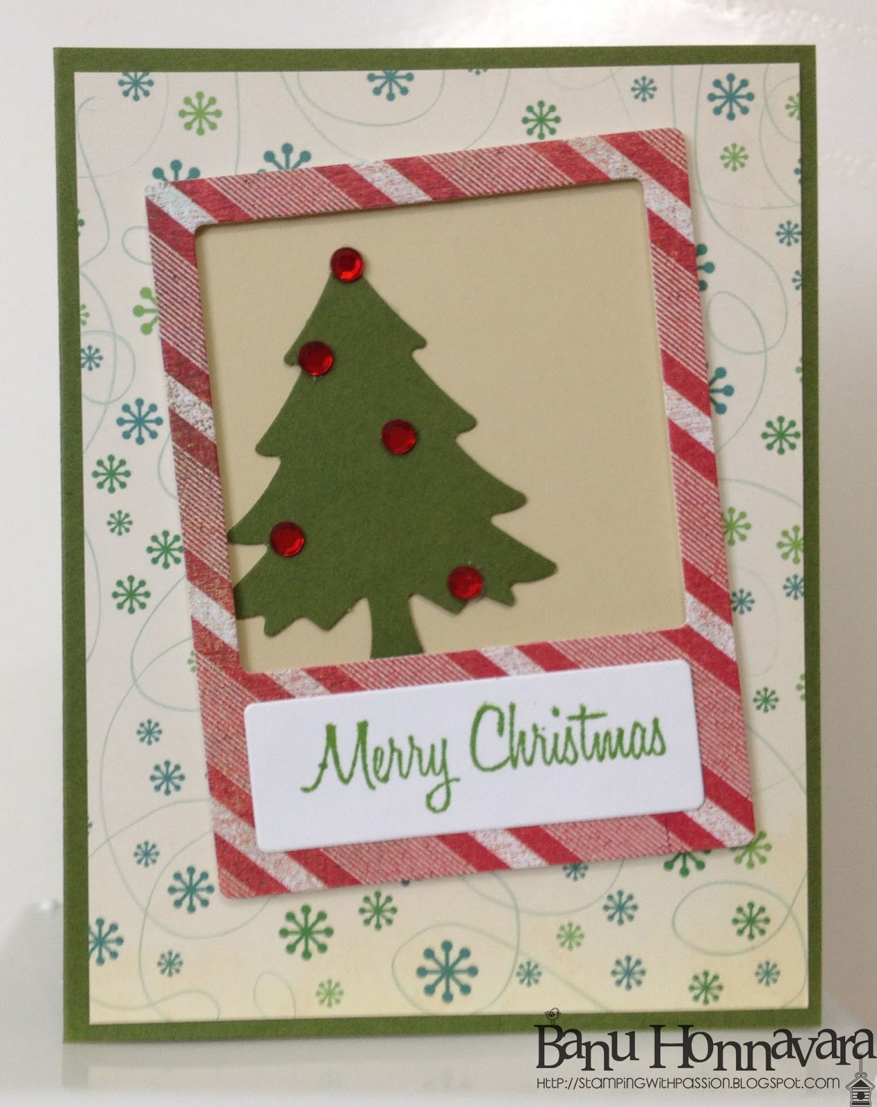 Stamping with Passion: Framed Christmas Card