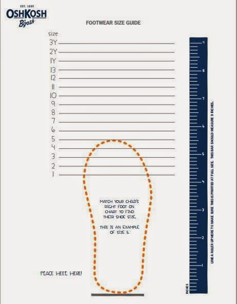 Oshkosh Jeans Size Chart