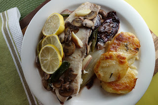 Tilapia over Poached Endive and Radicchio