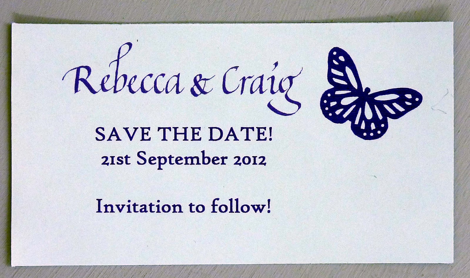 Inspired by Script Personalised, Save the Date, Fridge for